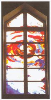 Glasfenster zentral