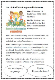 Flohmarkt Kindergarten Schernau